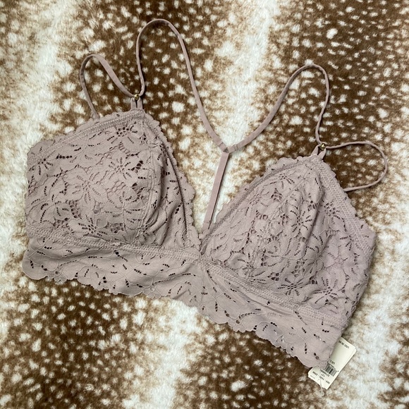Aerie Palm Lace Racerback Padded Bralette - Picture 7 of 8